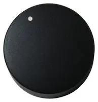 ROUND KNURLED KNOB W/LINE IND, 35MM, BLK MP7234