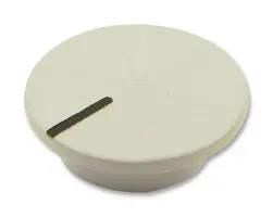 CAP W/MARKER LINE, KNOB, K21, WHITE MPCL1766