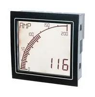 PANEL METER, 4DIGIT, 24V, POSITIVE LCD APM-AMP-APO