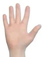 CLEANROOM CLEAR GLOVE, 12", MEDIUM, PVC 600-0641
