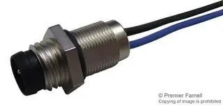 SENSOR CONNECTOR, M8, PLUG, 3POS, PANEL 2120958-1