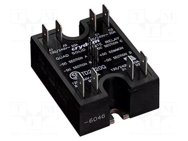 Relay: solid state; Ucntrl: 15÷32VDC; 40A; 48÷530VAC; DUAL; double SENSATA / CRYDOM H12D4840DE