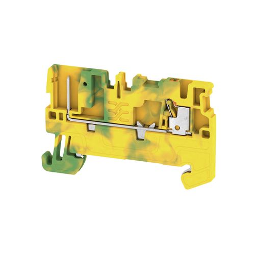 PE terminal, PUSH IN, 1.5 mm², Number of connections: 2, Number of levels: 1, Green/yellow, orange Weidmuller 2482220000 04050118493931