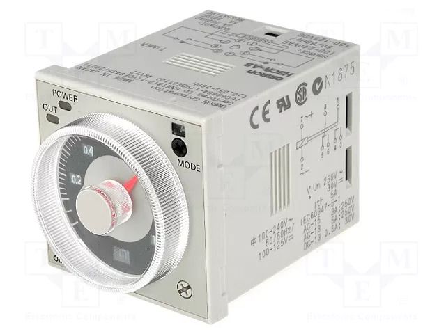 Timer; 0,05s÷300h; DPDT; 250VAC/5A; Usup: 100÷240VAC; 100÷125VDC OMRON H3CR-A8/100-240