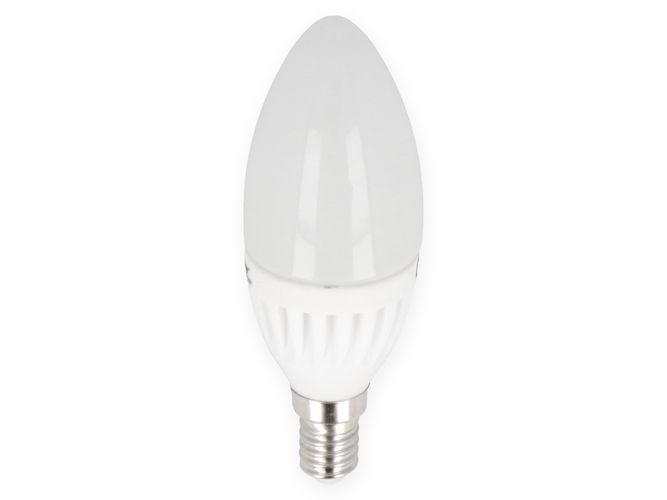 Lemputė LED E14 230V 9W 992lm žvakės formos, šiltai balta, keramikinė, LED line 248610 5901583248610