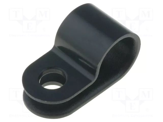 Fixing clamp; Cable P-clips; ØBundle : 8mm; W: 10mm; polyamide HELLERMANNTYTON H4P