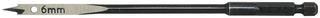 FLAT DRILL BIT, E6.3 DRIVE, 6MM, 160MM T2942-06