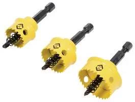 HOLE SAW KIT, 20MM/25MM/32MM, 3PCS T3213