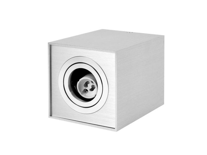 LED line tube surface spotlight square adjustable brushed silver CUBO 249747 5901583249747