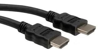 AUDIO/VIDEO CABLE, HDMI A PLUG, 1M, BLK 11.04.5731