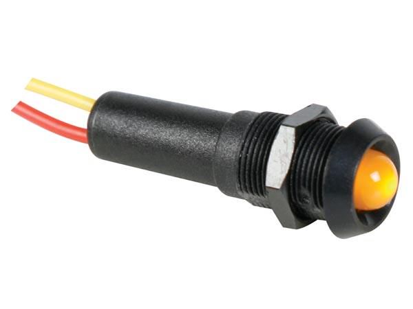 LED LAMP 24V YELLOW - BLACK HOUSING 24VBY 5410329253769; 5410329253769