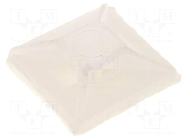 Holder; self-adhesive; polyamide; UL94V-2; natural; Ht: 3.2mm KSS WIRING HC-100-S4