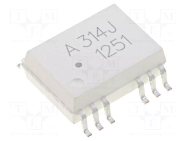 Optocoupler; SMD; Ch: 2; OUT: IGBT driver; 5kV; SO16; 25kV/μs BROADCOM (AVAGO) HCPL-314J-000E
