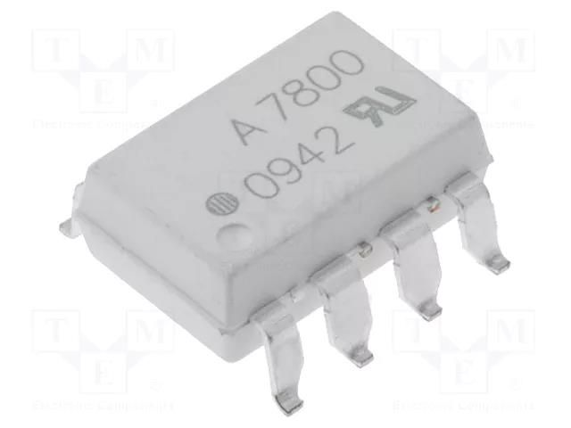 Optocoupler; SMD; OUT: isolation amplifier; 3.75kV; Gull wing 8 BROADCOM (AVAGO) HCPL-7800-300E