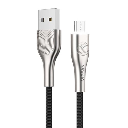 USB to Micro USB cable VFAN Fingerprint Touch Z04, 3A, 1.2m (black), Vipfan CB-Z4MK