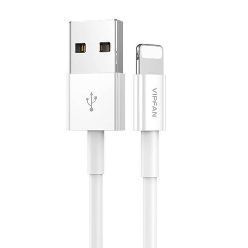 USB to Lightning cable VFAN X03, 3A, 1m (white), Vipfan X03LT