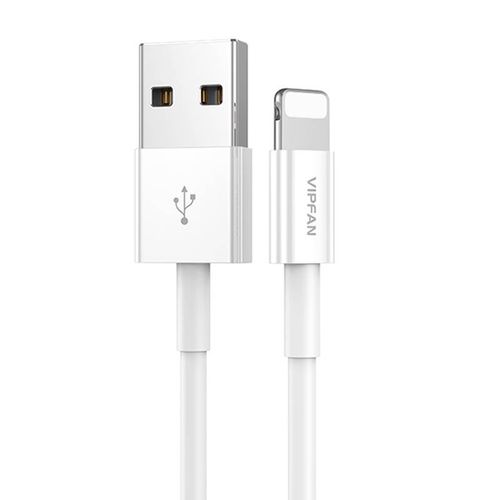 USB to Lightning cable VFAN X03, 3A, 1m (white), Vipfan X03LT