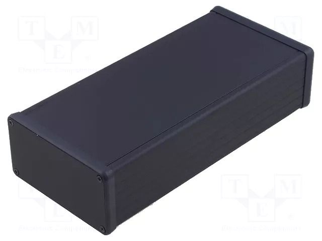 Enclosure: with panel; 1455; X: 103mm; Y: 220mm; Z: 53mm; aluminium HAMMOND HM-1455N2201BK