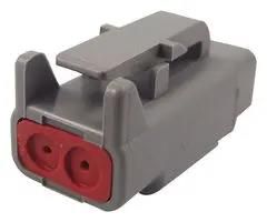 AUTOMOTIVE CONN HOUSING, PLUG, 2POS DTM06-2S