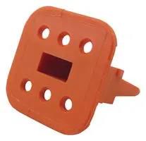 WEDGE LOCK, PBT GF, 6POS PLUG W6S