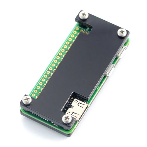 Raspberry Pi Zero Case - Fluo Open - black RPI-08909 5904422302665