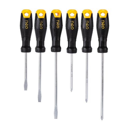 Screwdriver set Deli Tools EDL620006, with magnet, 6 pieces, Deli Tools EDL620006