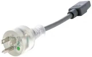 POWER CORD, NEMA 5-15P/IEC C13, 4.6M 17966-8-S15