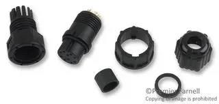 INDUSTRIAL CIRCULAR, 10POS, RCPT, CABLE BU-10BFFA-LL7001