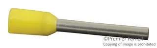 TERMINAL, WIRE FERRULE, 24AWG, YELLOW 216-301