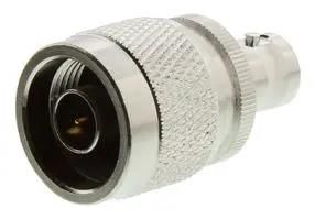 RF COAX ADAPTOR, N PLUG-BNC JACK, 4GHZ 242121