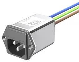 FILTERED IEC MOD W/ FUSE, C14, 6A, WIRE 822591-SF