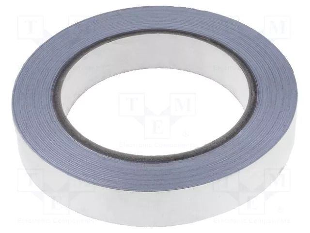 Tape: shielding; W: 19mm; L: 33m; Thk: 0.088mm; acrylic conductive H-OLD HOLD-CAL-19MM-33M