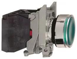ILLUM INDUSTRIAL PB SW, 6A/120V, GREEN XB4BW3365