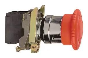 EMERGENCY STOP SWITCH, SPST-NO/NC XB4BS8445