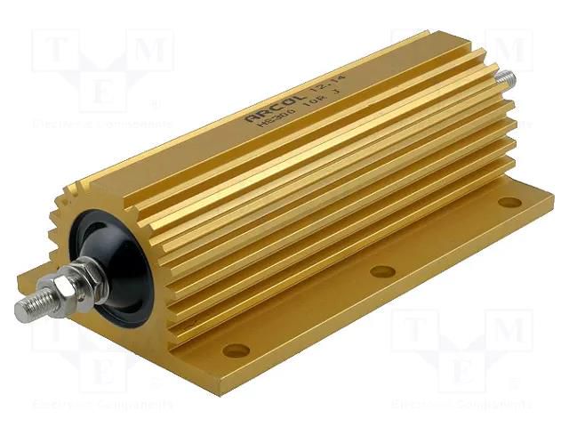 Resistor: wire-wound; with heatsink; screw; 2.2Ω; 300W; ±5% ARCOL HS300-2R2J