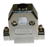 D SUB BACK SHELL, 180DEG, SIZE DE, ABS 977-009-010R031