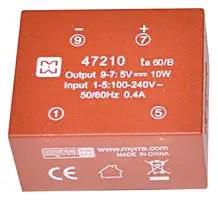 POWER SUPPLY, AC-DC, 5V, 2.1A 47210