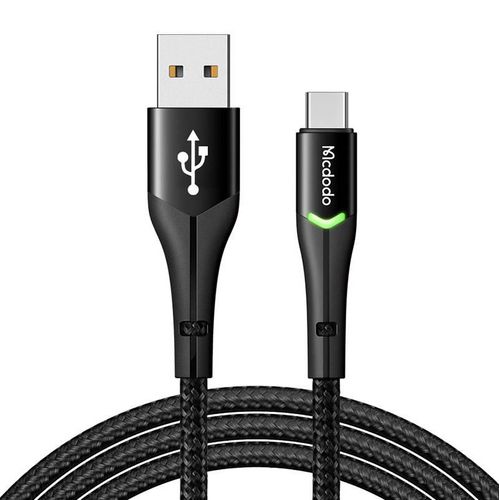 USB to USB-C Mcdodo Magnificence CA-7960 LED cable, 1m (black), Mcdodo CA-7960