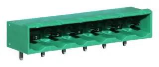 TERMINAL BLOCK, HEADER, R/A, 6POS, TH CTBP9558/6