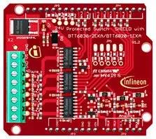 EVAL BOARD, 24V PROTECTED SWITCH SHIELD 24VSHIELDBTT6030TOBO1