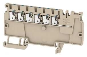 TERMINAL BLOCK, DIN RAIL, 6POS, 14AWG 1988170000
