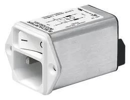 IEC INLET C14/C18 W/ FILTER, M5, 6A, QC DC12.4202.031