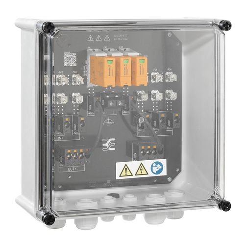 Combiner Box (Photovoltaik), 1000 V, 1 MPPT, 3 Inputs / 3 Outputs per MPPT, With fuse holder, Surge protection II, Cable gland Weidmuller 2683230000 04050118699975