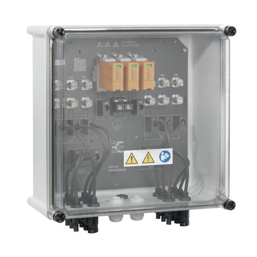 Combiner Box (Photovoltaik), 1000 V, 1 MPPT, 3 Inputs / 3 Outputs per MPPT, With fuse holder, Surge protection I / II, WM4C Weidmuller 2683070000 04050118700053