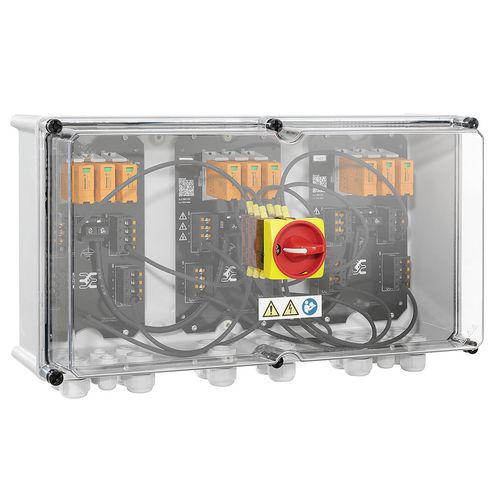 Combiner Box (Photovoltaik), 1000 V, 3 MPPT's, 3 Inputs / 3 Outputs per MPPT, Surge protection I / II, Switch disconnector, Cable gland Weidmuller 2683160000 04050118700206