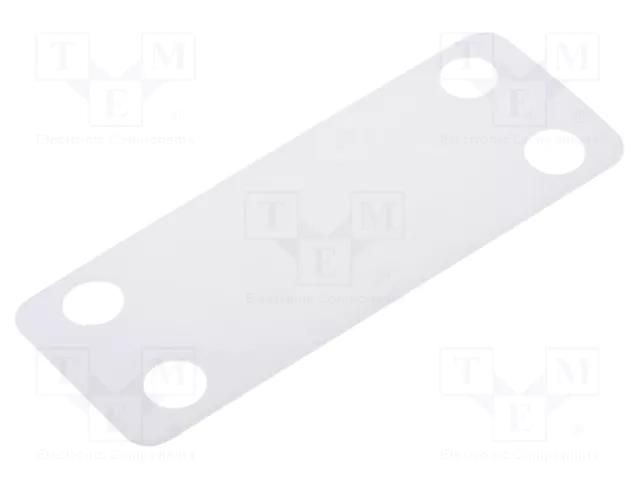 Label; polyamide; white; -40÷85°C; UL94V-2; L: 19mm; Label l: 19mm HELLERMANNTYTON IMP2-N66-NA-C1