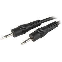 CABLE, 2.5MM MONO PLUG-PLUG, 6", BLACK PSG00036