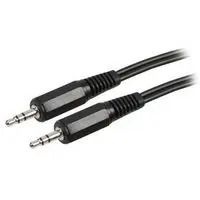 CABLE, 3.5MM STEREO PLUG, 6FT, BLACK PSG03439