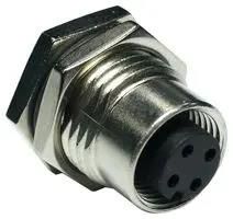 SENSOR CONNECTOR, M12, RCPT, 4POS M12A-04PFFP-SF8001