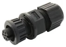 CIRCULAR CONNECTOR, RCPT, 6POS, CABLE AU-06BFFA-LL7001